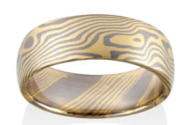 Maple Mokume Gane Men's Wedding Band