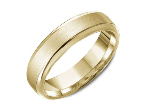 14K Yellow Gold Men's Wedding Band