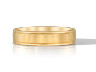 18K Yellow Gold Men's Wedding Band