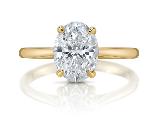 Oval Brilliant Diamond Solitaire Engagement Ring