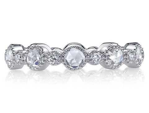 Vintage-Inspired Marquise and Round Diamond "Amara" Band