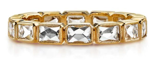 Vintage-Inspired Marquise and Round Diamond "Amara" Band