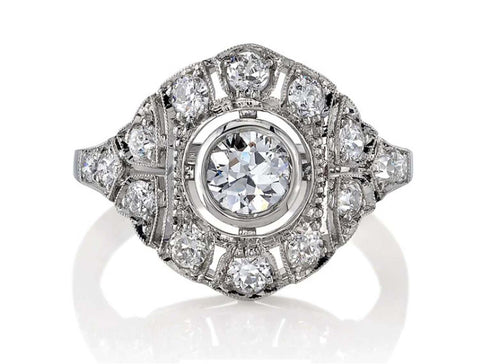 Round Brilliant Diamond Halo Engagement Ring