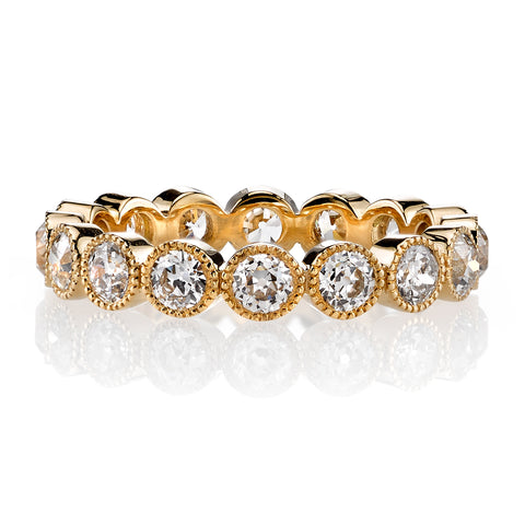 Vintage-Inspired Marquise and Round Diamond "Amara" Band