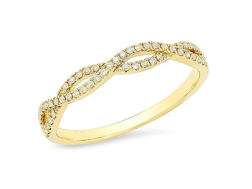 Yellow Gold and Diamond Wedding Band in Washington DC