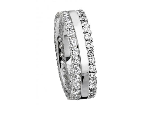 Unique White Gold and Diamond Wedding Band in Washington DC