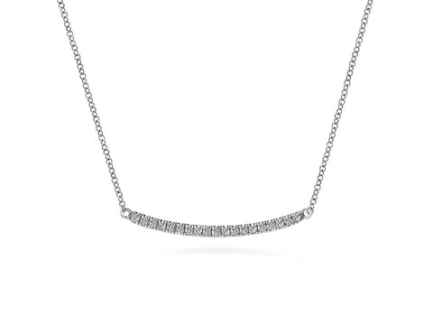 Pavé Diamond Pendant Necklace in 14K Yellow Gold