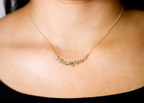 Brilliant Diamond Necklace in Yellow Gold