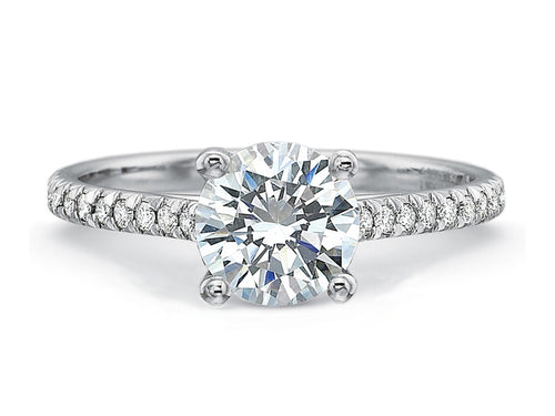 Platinum Solitaire Engagement Ring at the Best Jewelry Store in Washington DC