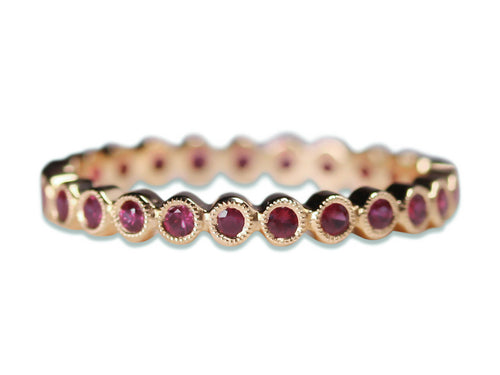 Ruby Eternity Wedding Band