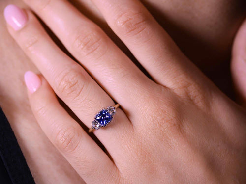 Vintage-Inspired Sapphire and Diamond Ring