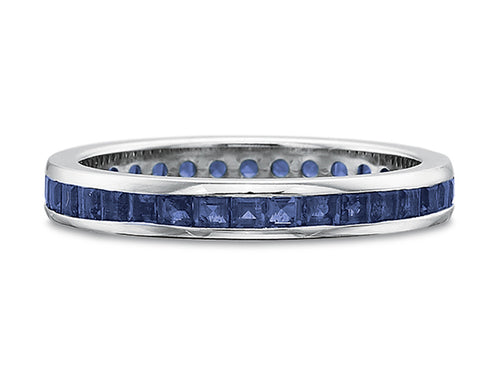 Sapphire Eternity Wedding Band in White Gold