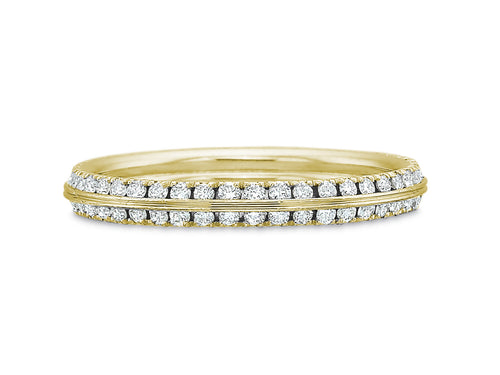 18K Yellow Gold Diamond Wedding Band