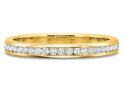 Brilliant Diamond Channel Eternity Wedding Band