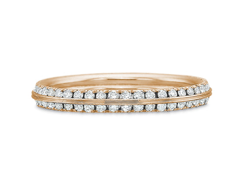 Precision Set Rose Gold Diamond Wedding Band in Washington DC