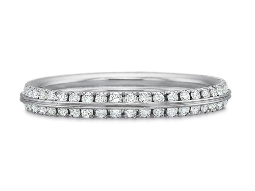 Simple White Gold Diamond Wedding Band in Washington DC