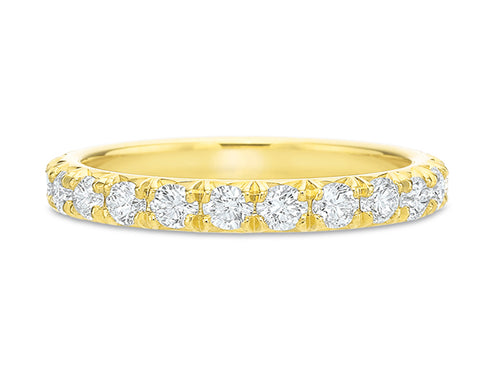 Yellow Gold and Diamond Wedding Band in Washington DC