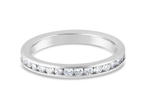 Platinum and Diamond Wedding Band