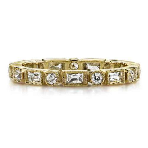 Vintage-Inspired Diamond "Hannah" Wedding Band