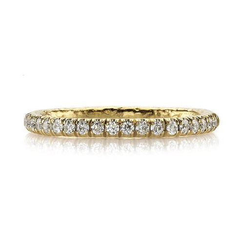 Vintage Diamond "Stevie" Wedding Band in 22K Yellow Gold