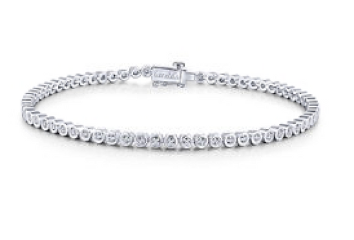 Bezel Diamond Eternity Tennis Bracelet