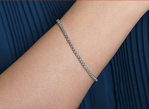 Bezel Diamond Eternity Tennis Bracelet