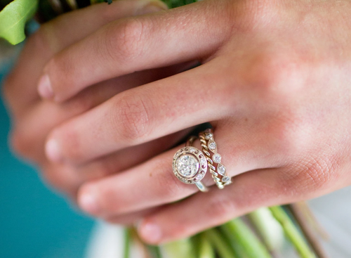 Braided "Lara" Wedding Band in 18K White Gold