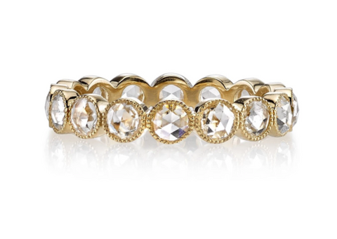 Vintage-Inspired Marquise and Round Diamond "Amara" Band