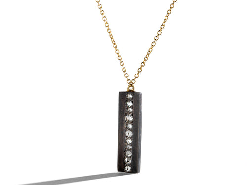 Inverted (Upside Down) Diamond Necklace