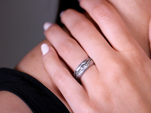 Inverted Diamond Eternity Wedding Band