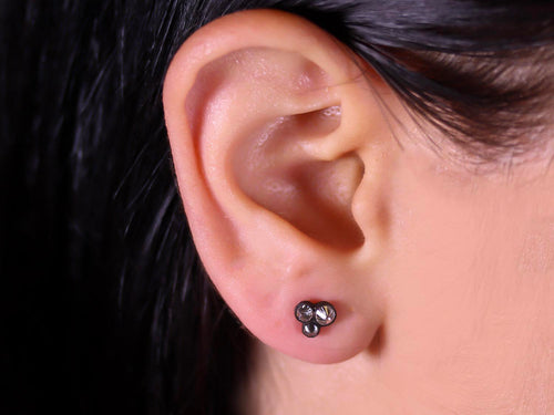 Inverted (Upside Down) Diamond Stud Earrings